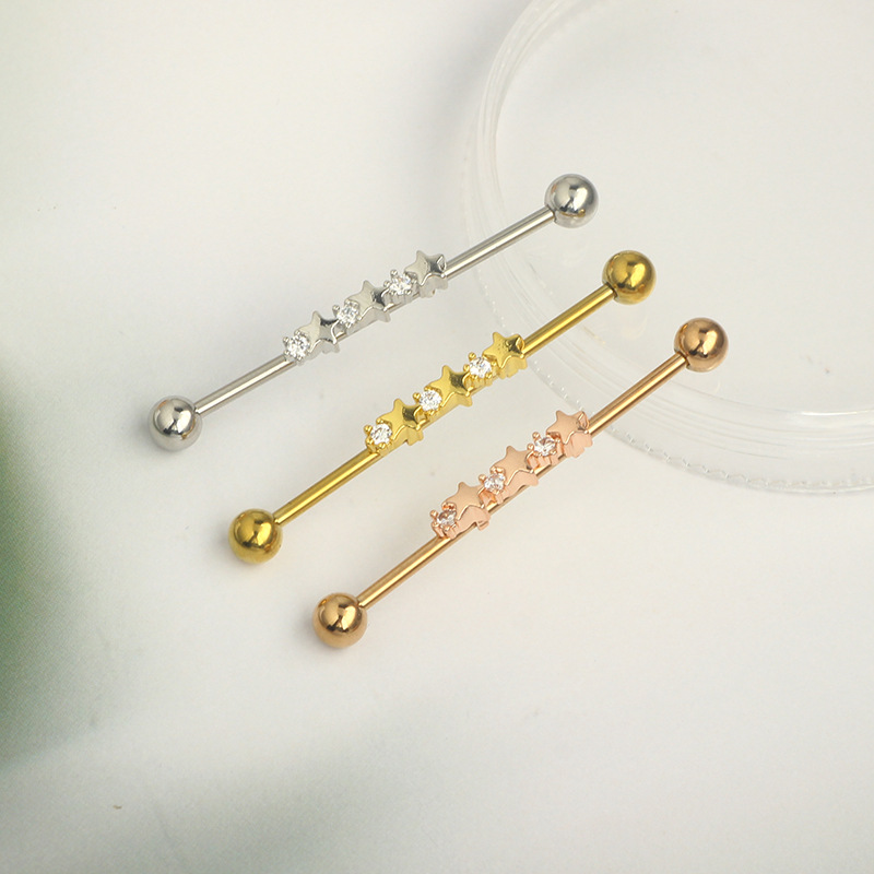 Stainless steel simple star Ba - Industrial Barbell Long incelemesi ve fiyatı