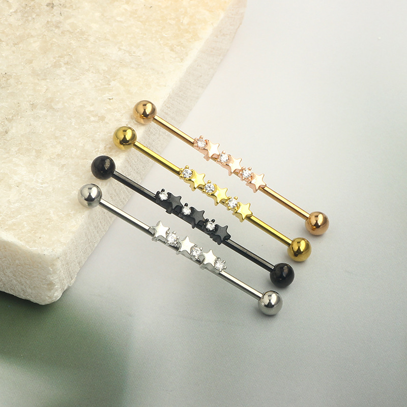 Stainless steel simple star Ba - Industrial Barbell Long incelemesi ve fiyatı