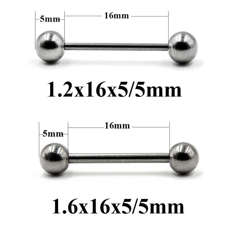 2 Pieces 14G/16G Surgical Stee - Industrial Barbell Long incelemesi ve fiyatı