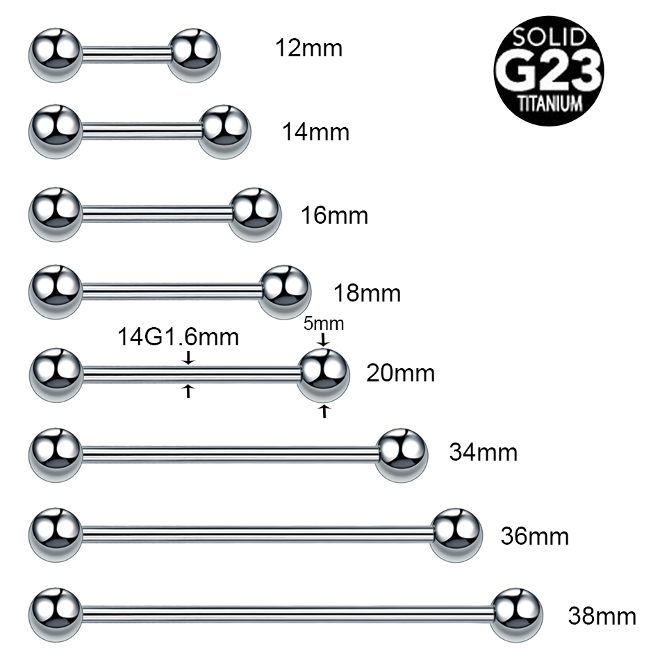 1/5Pcs Titanium Industrial Bar - Industrial Barbell Long incelemesi ve fiyatı
