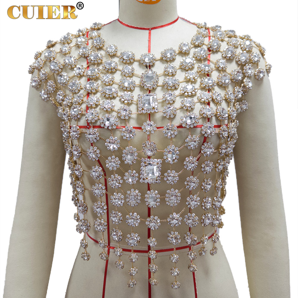 CUIER Women's Gold Rhinestone  - Body Jewelry Luxury incelemesi ve fiyatı