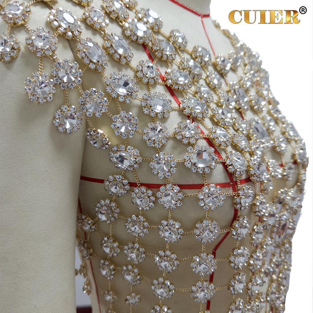 CUIER Women's Gold Rhinestone  - Body Jewelry Luxury incelemesi ve fiyatı