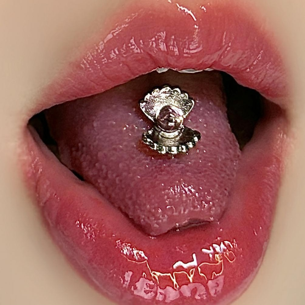 2026 Unique Shell Tongue Ring  - Body Jewelry Barbell incelemesi ve fiyatı