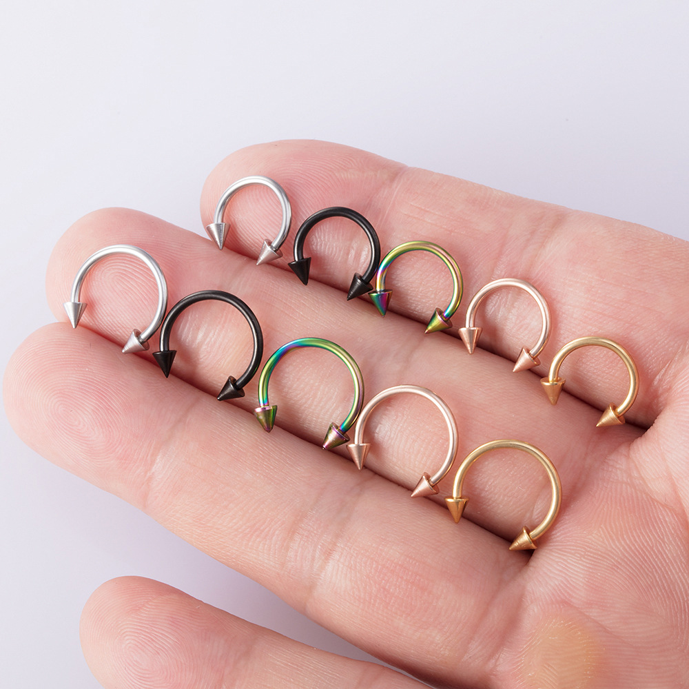 New simple stainless steel C-t - Body Jewelry Types incelemesi ve fiyatı