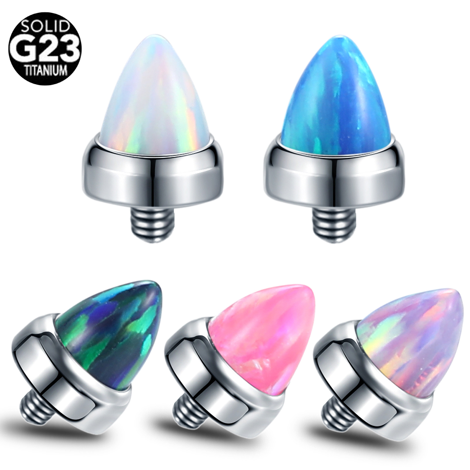 1PC Titanium Claw Set Opal Bul - Body Jewelry Industrial incelemesi ve fiyatı