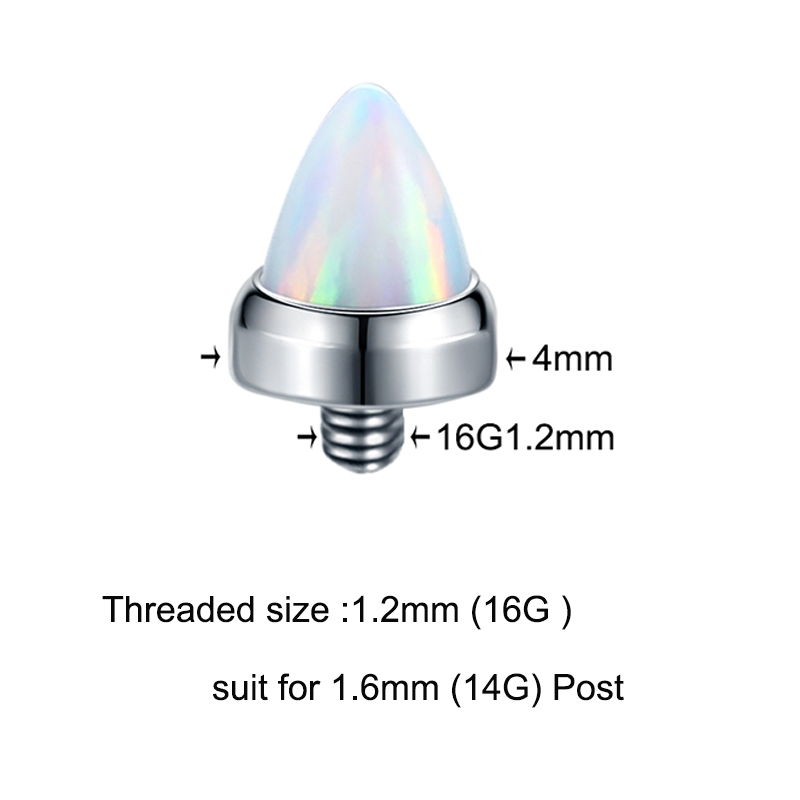 1PC Titanium Claw Set Opal Bul - Body Jewelry Industrial incelemesi ve fiyatı