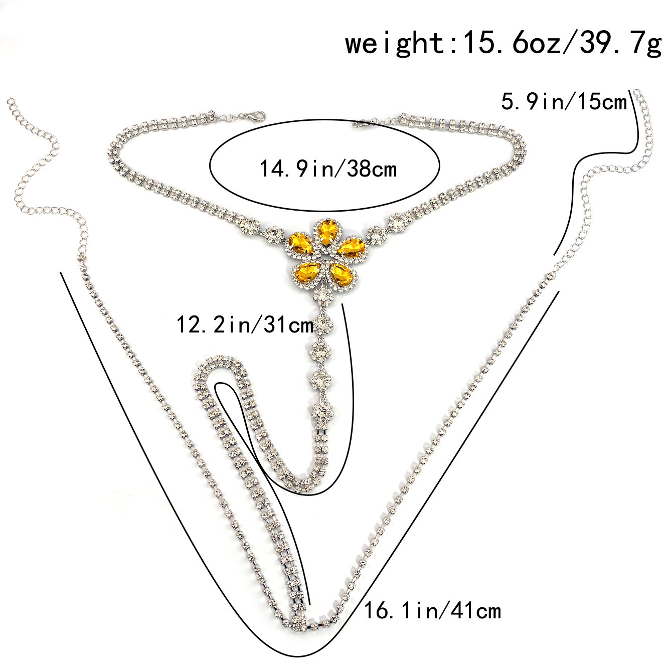 1pc Flower Shaped Sexy Rhinest - Body Jewels incelemesi ve fiyatı
