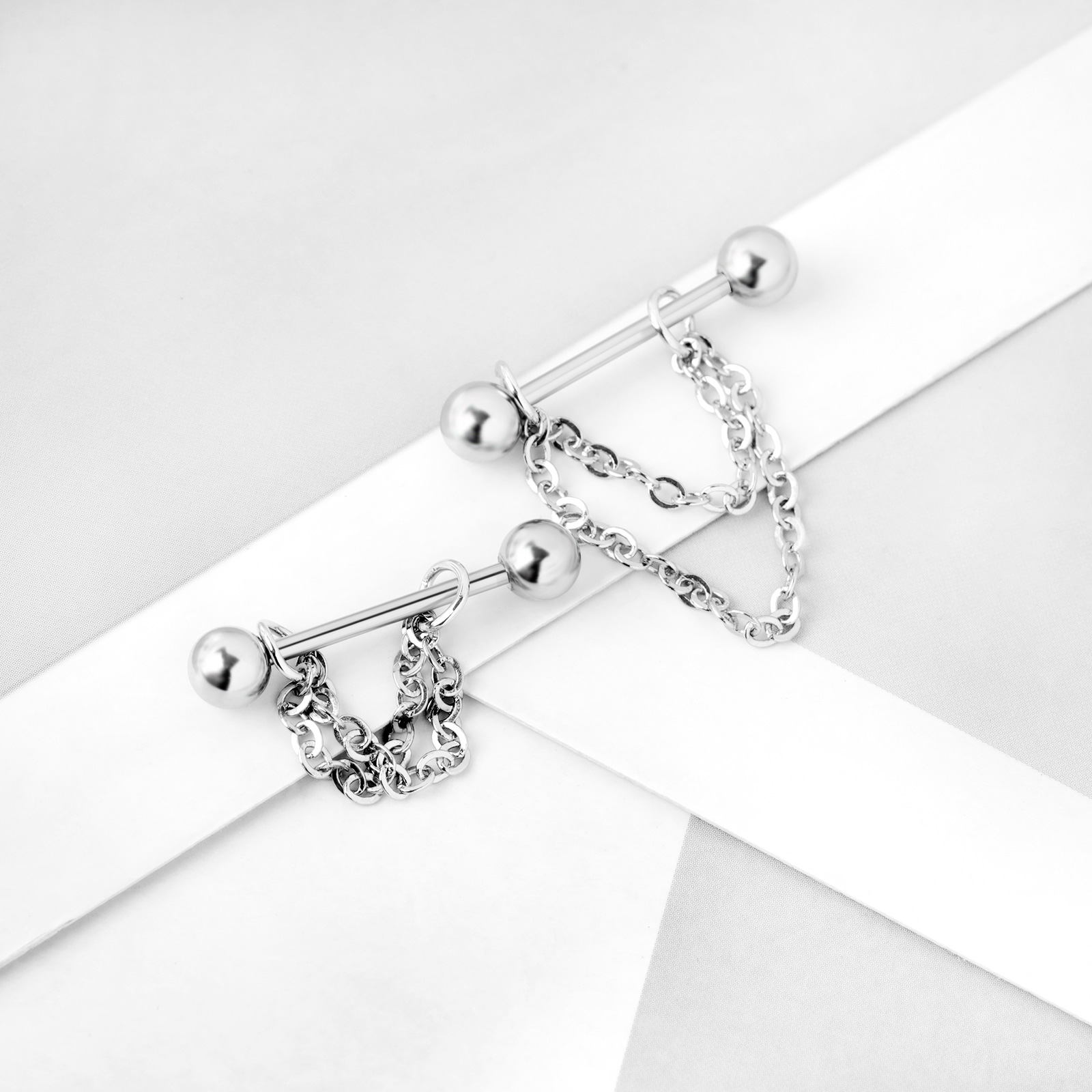 1 Pair Stainless Steel Nipple  - Body Jewelry Nipple Chain incelemesi ve fiyatı