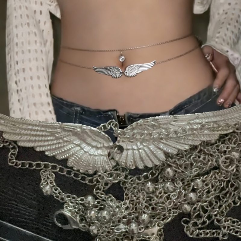 Double Layer Wings Angel Waist - Body Jewelry Online incelemesi ve fiyatı