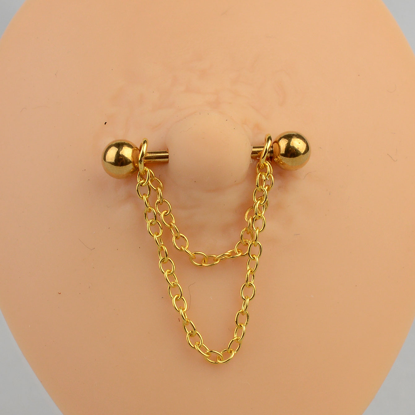 14G Black Punk Nipple Piercing - Body Jewelry Nipple Chain incelemesi ve fiyatı