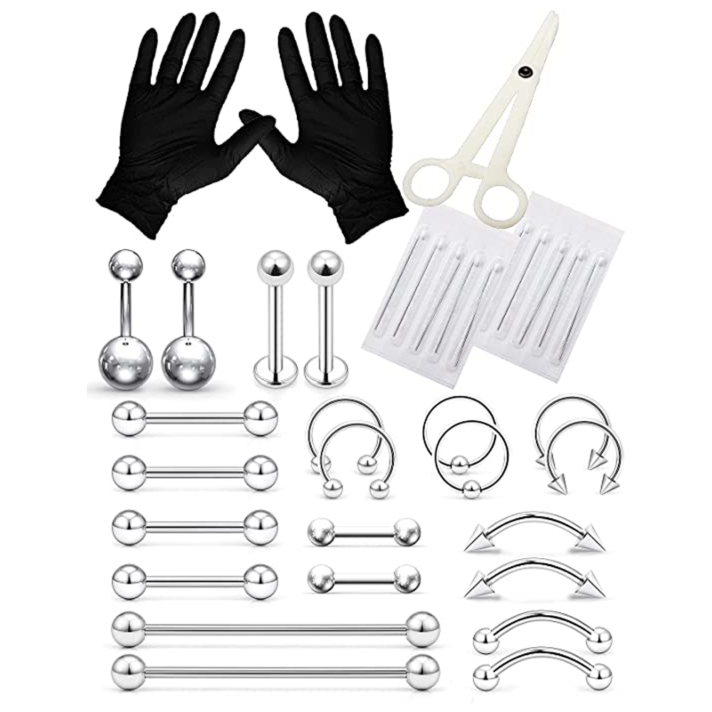 Piercing Kit Stainless Steel E - Body Jewelry Industrial incelemesi ve fiyatı