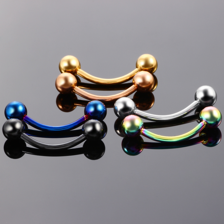Lot of 2pcs Titanium Anodized  - Body Jewelry Barbell incelemesi ve fiyatı
