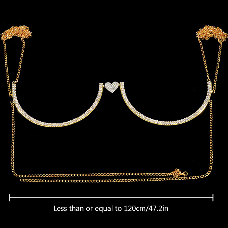 Stonefans Heart Rhinestone Che - Body Jewelry Online incelemesi ve fiyatı