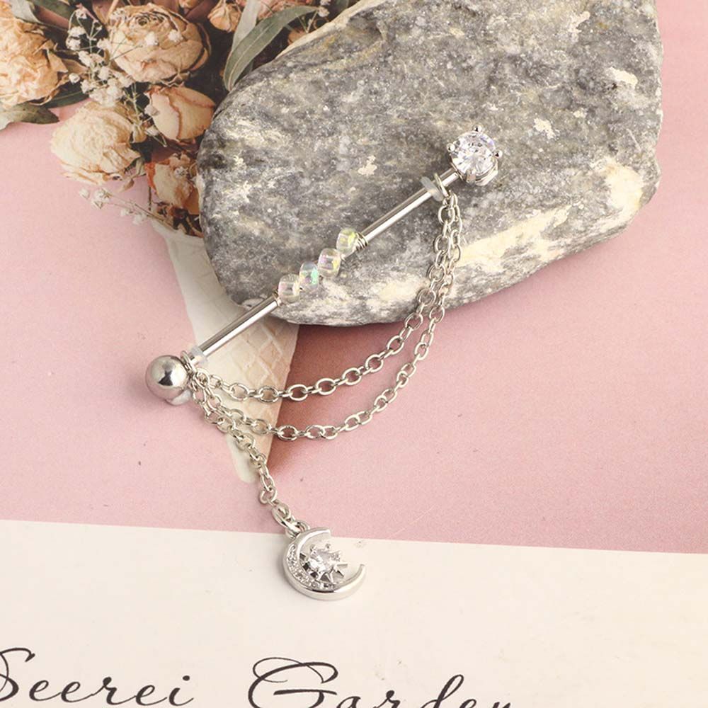 Piercing Jewelry Crystal Barbe - Industrial Barbell Long incelemesi ve fiyatı