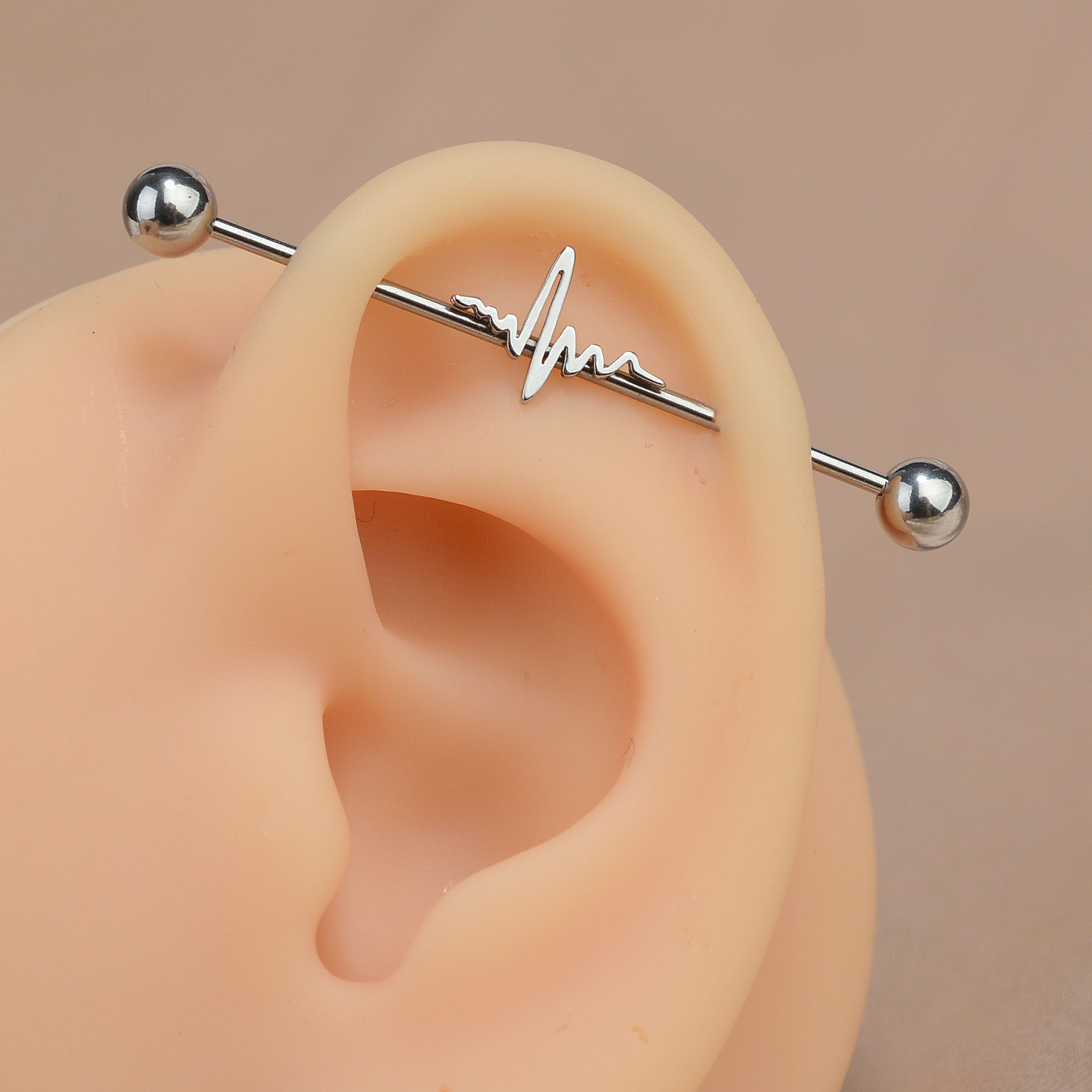 1PC 16G Stainless Steel Long I - Industrial Barbell Long incelemesi ve fiyatı
