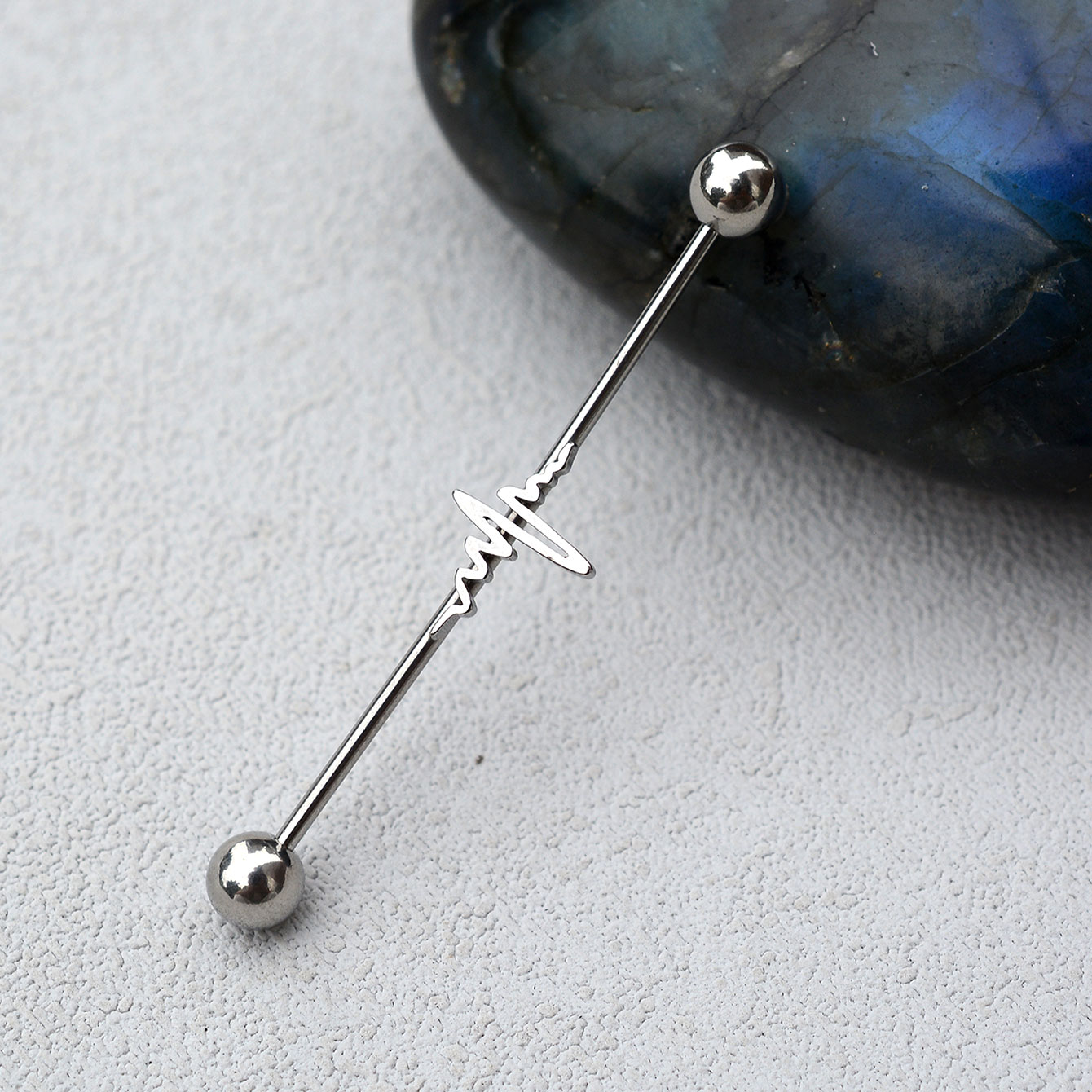 1PC 16G Stainless Steel Long I - Industrial Barbell Long incelemesi ve fiyatı