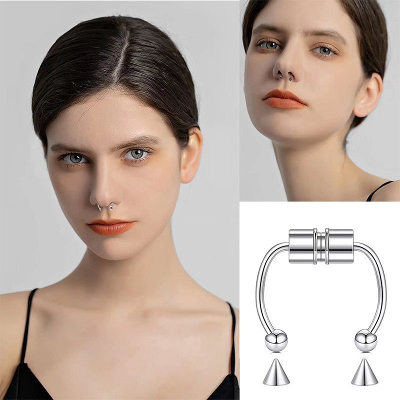 Women Fake Piercing Nose Ring  - Body Jewelry Online incelemesi ve fiyatı