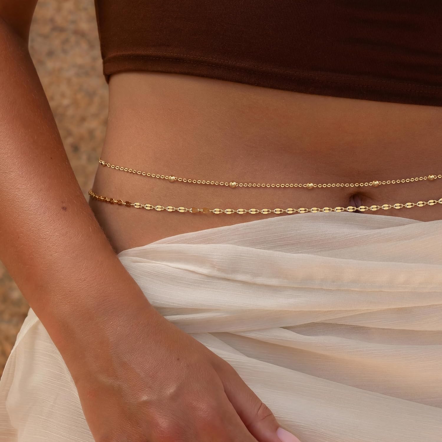 14K Gold Plated Waist Chain Wo - Body Jewelry Online incelemesi ve fiyatı