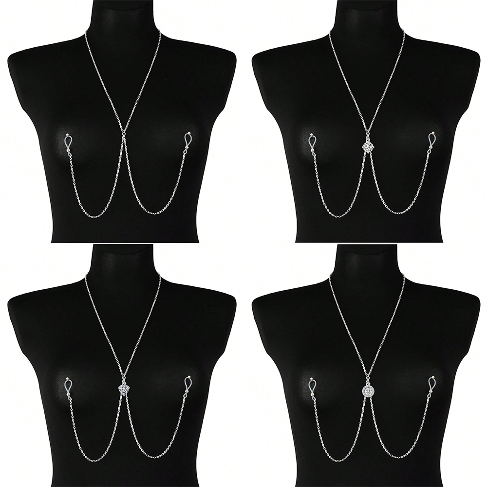 Nipple Jewelry Chain Non Pierc - Body Jewelry Nipple Chain incelemesi ve fiyatı