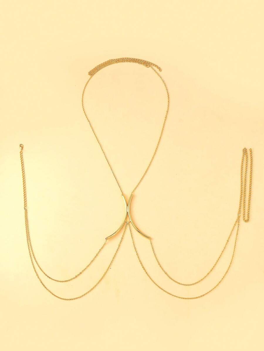Luxury Gold Body Chain For Wom - Body Jewelry Nipple Chain incelemesi ve fiyatı